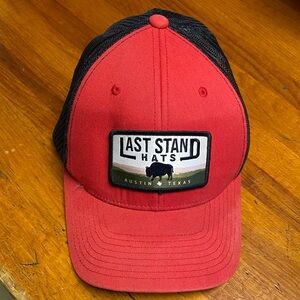 The Classic Red and Black Mesh Trucker Hat